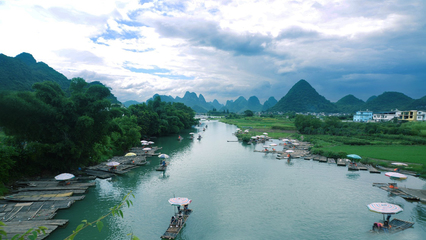 桂林山水风景壁纸_秀丽的山水美景-1032kb