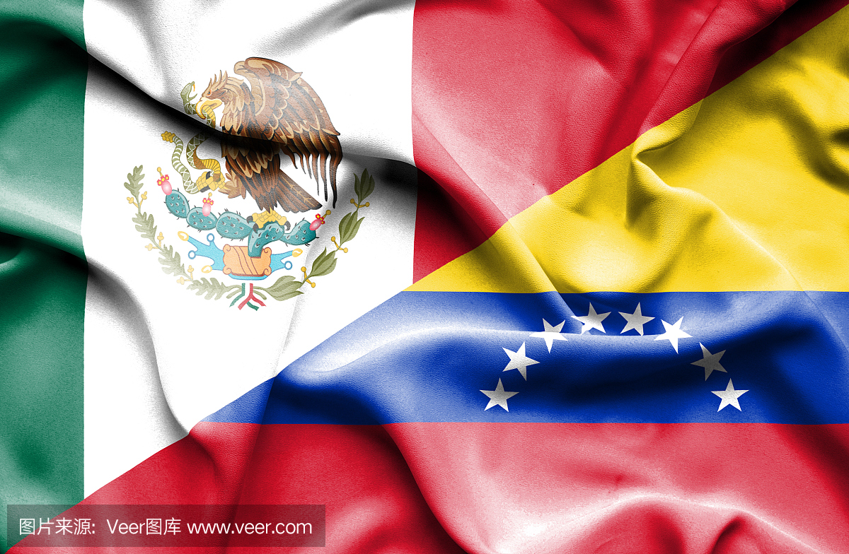 挥挥旗委内瑞拉和墨西哥