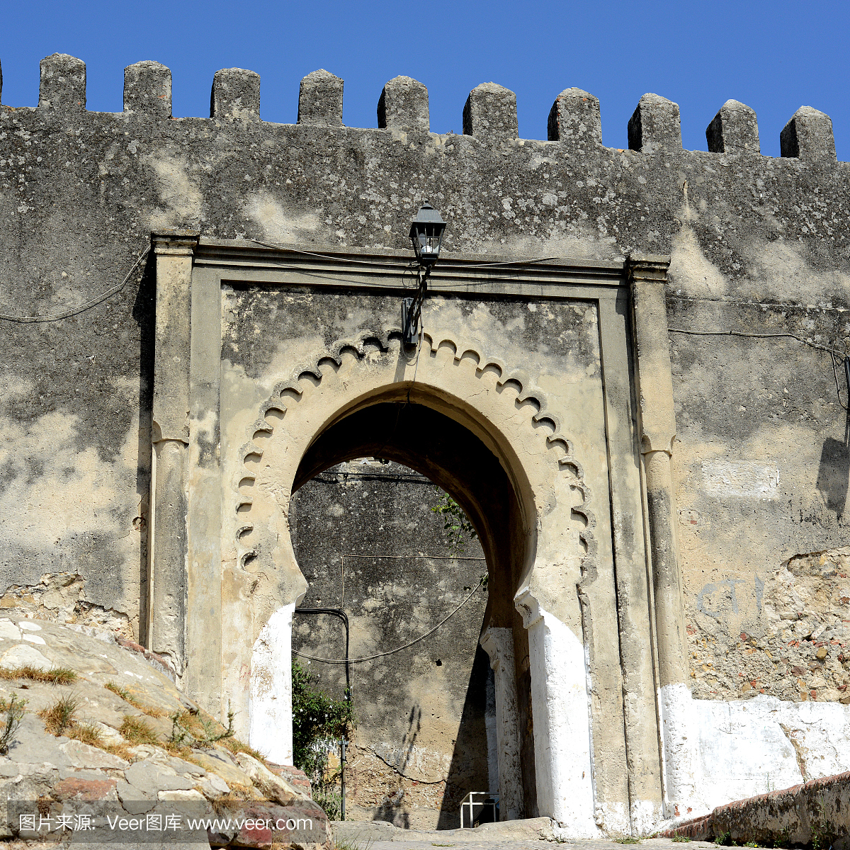 凯旋门在摩洛哥丹吉尔。