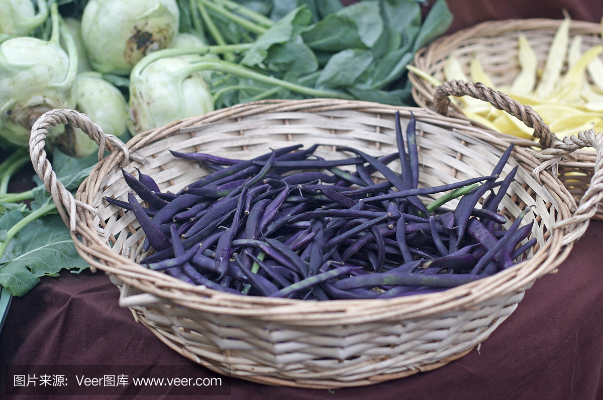 紫豆在农民市场