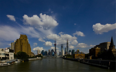 美丽的上海外滩风景桌面壁纸高清-风景壁纸-294kb