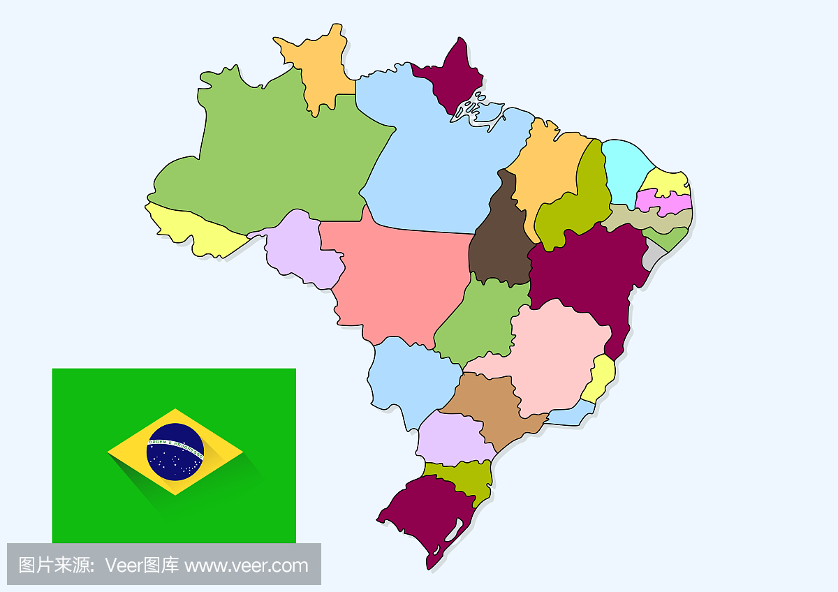 巴西省地图