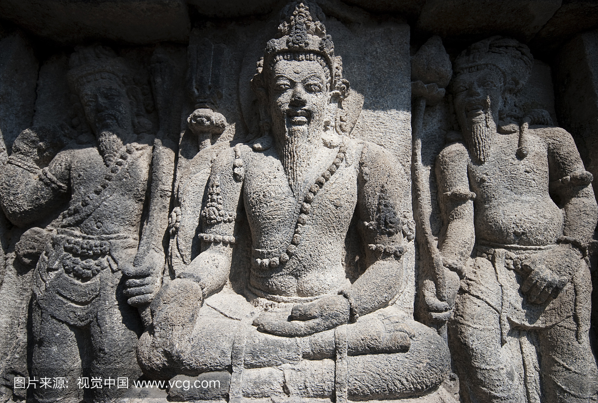 印度浮雕雕刻在普兰巴南。