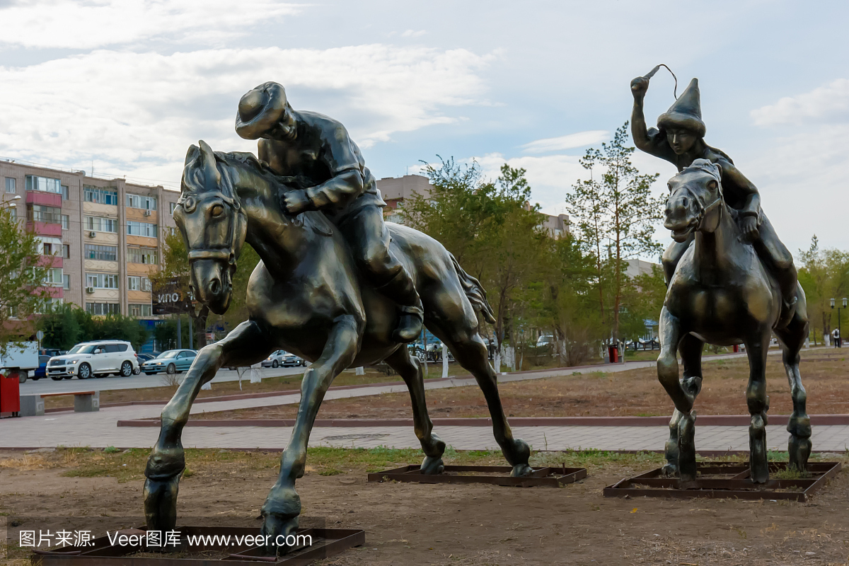 哈萨克斯坦,哈萨克斯坦共和国,赛马,跑马