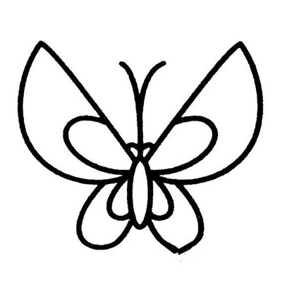 儿童画蝴蝶简笔画