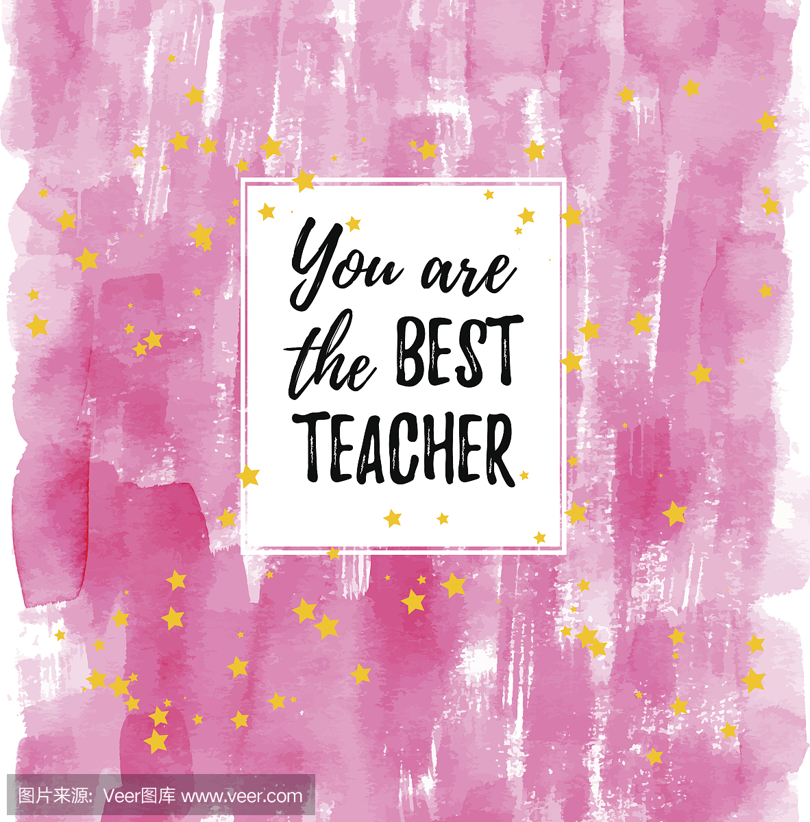 你是最好的老师标签,贺卡,海报。矢量报价在愉