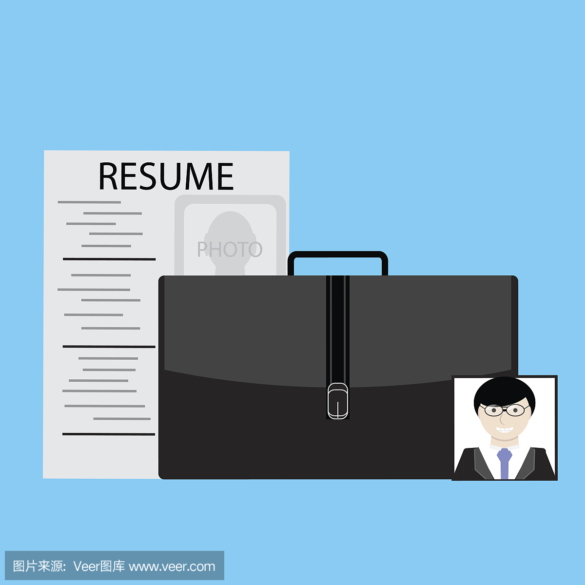 求职,简历和照片