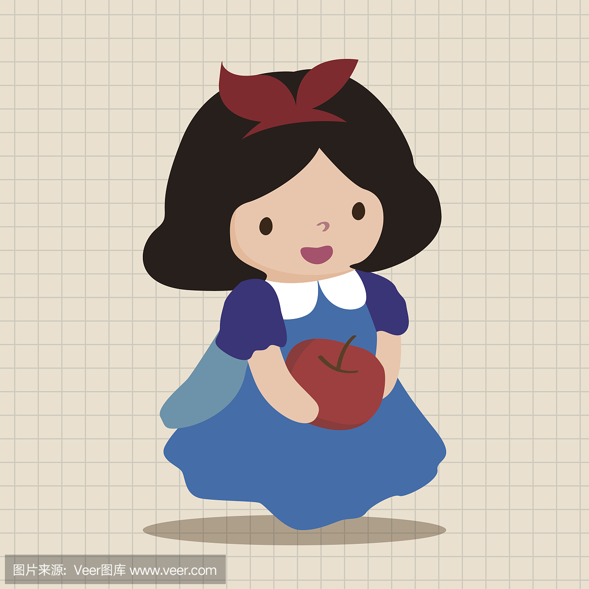 白雪公主,白雪公主和七个小矮人,女人,可爱的