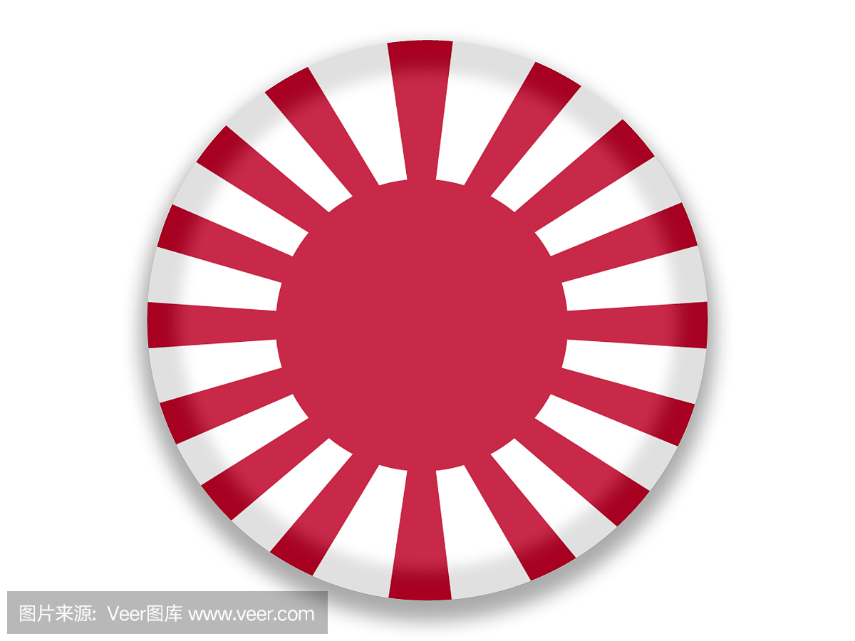 按钮战国旗日本