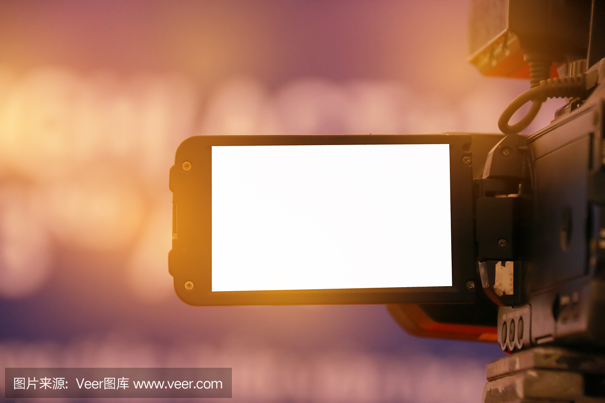 摄像机模糊或摄像机操作员在越南会议厅和会议