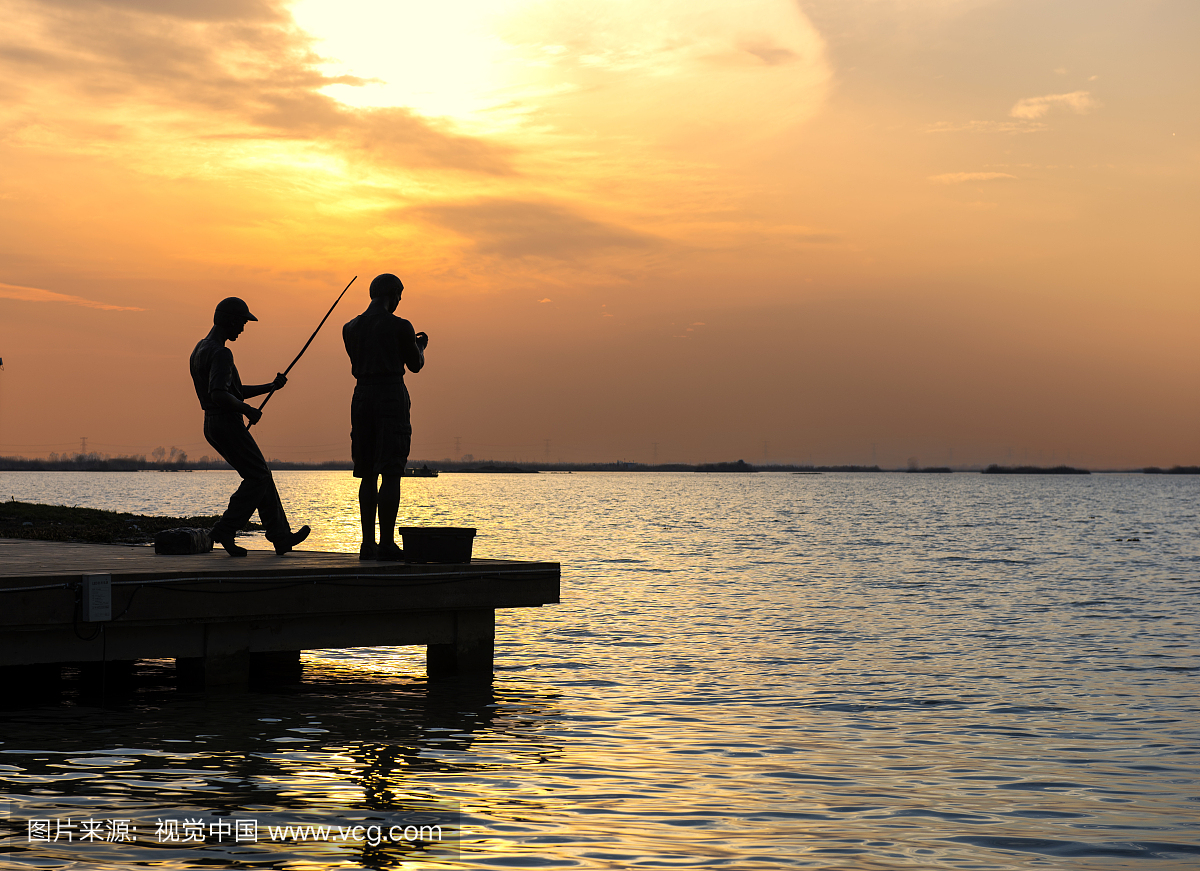 钓鱼,钓鱼者,钓,出水之鱼