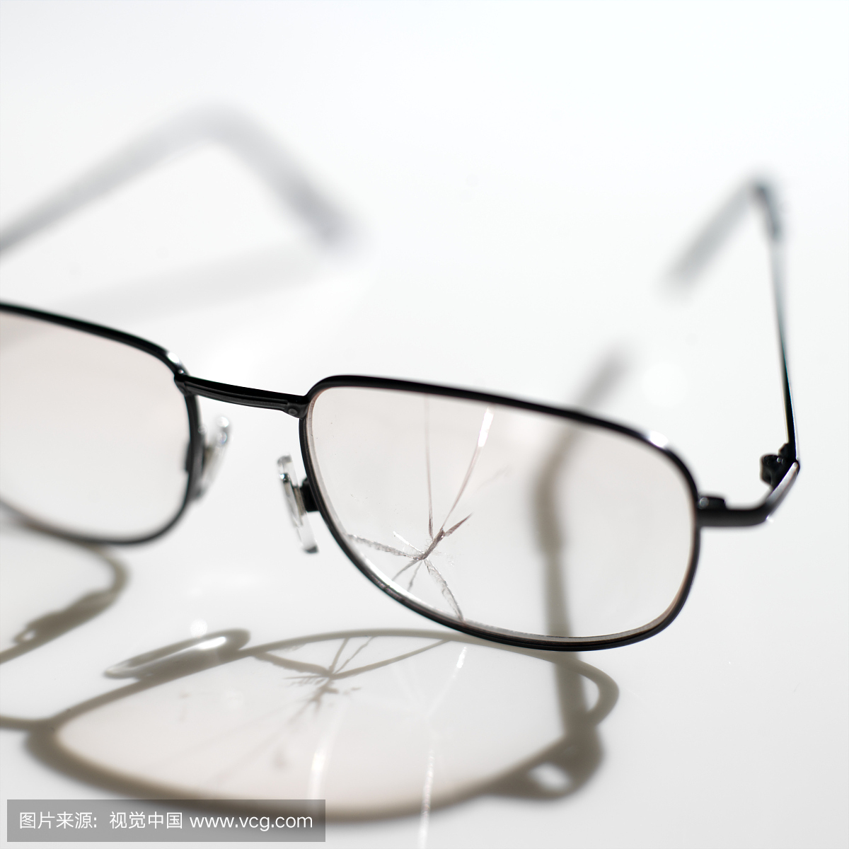 眼镜镜片裂开,关闭
