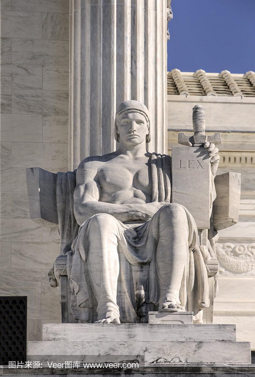 Lex雕像在美国最高法院大楼