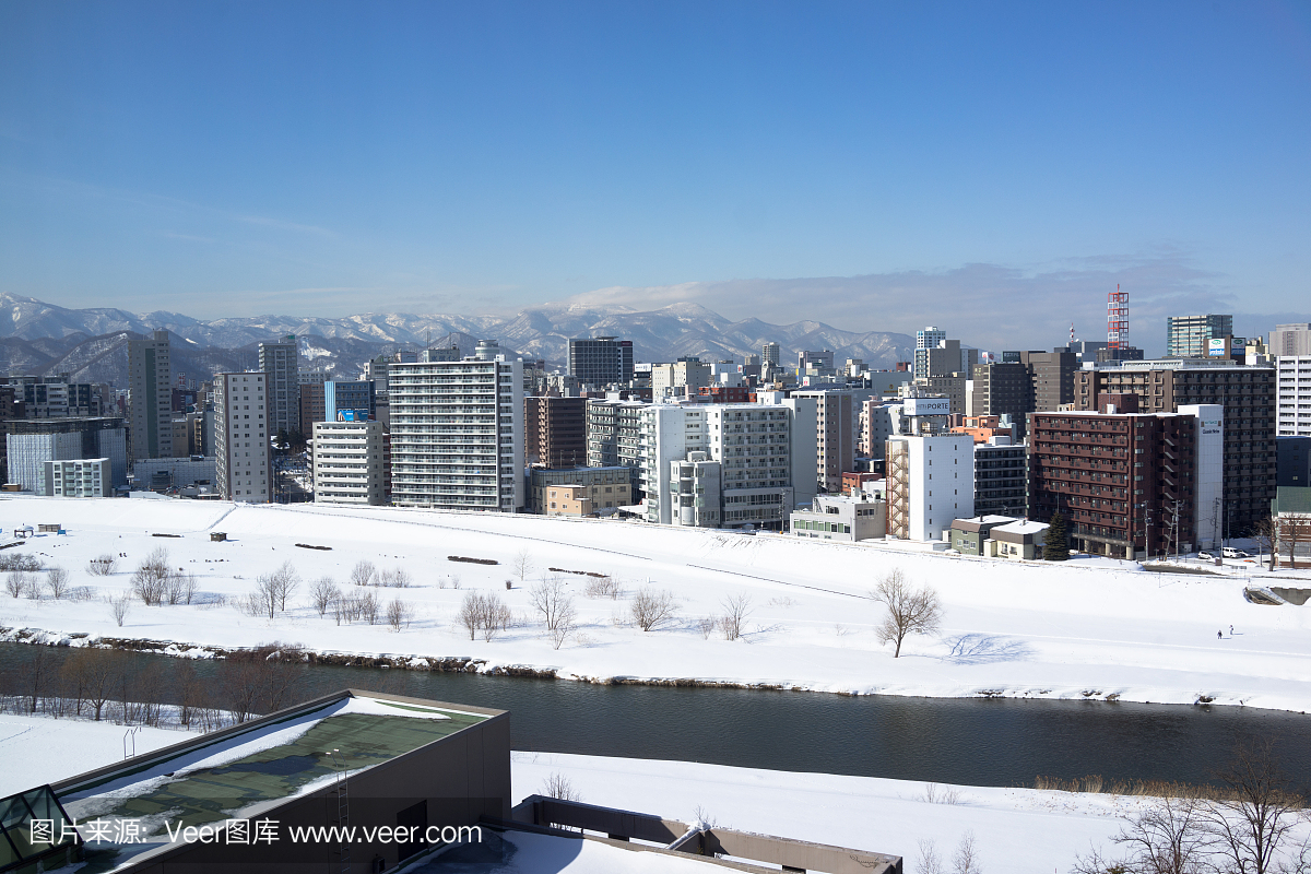 日本北海道札幌冬季城市景观4
