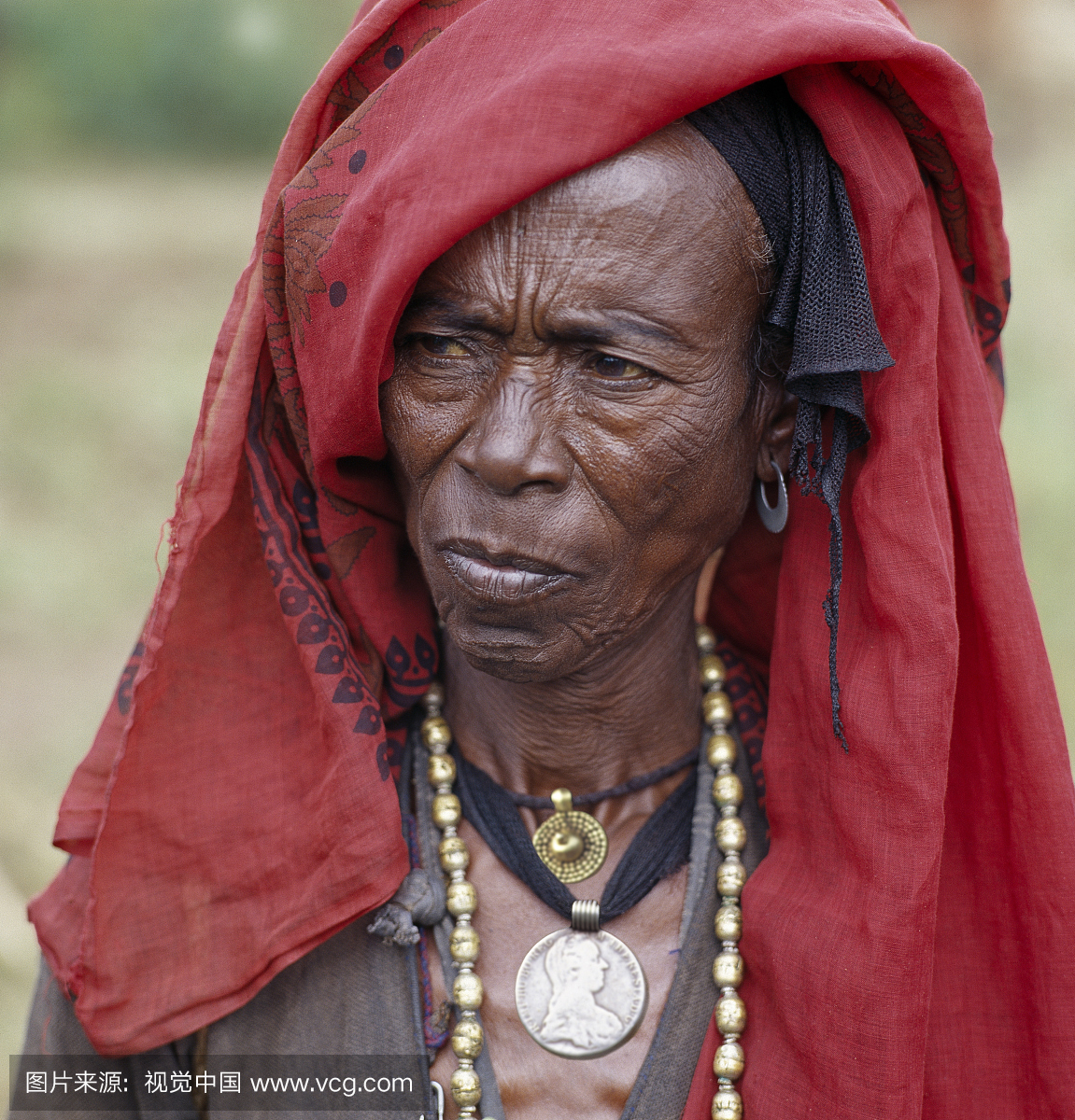 埃塞俄比亚,Shewa省,Senbete。一个老奥罗莫