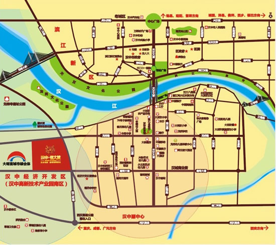汉中市区地图高清全图
