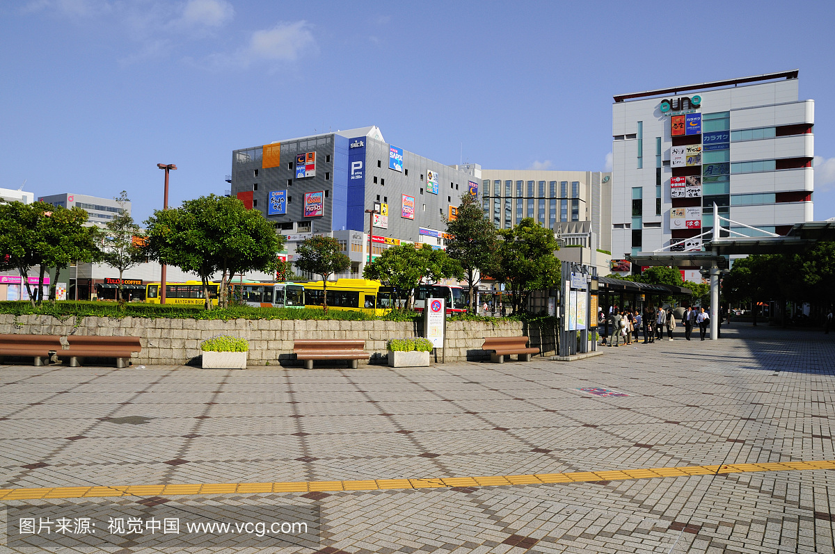 日本千叶县幕张城市景观