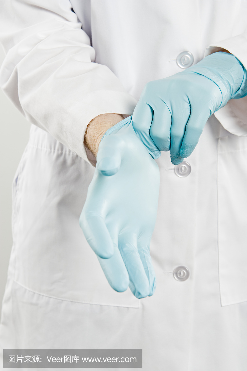 垂直画幅,女人,一次性物品,实验服