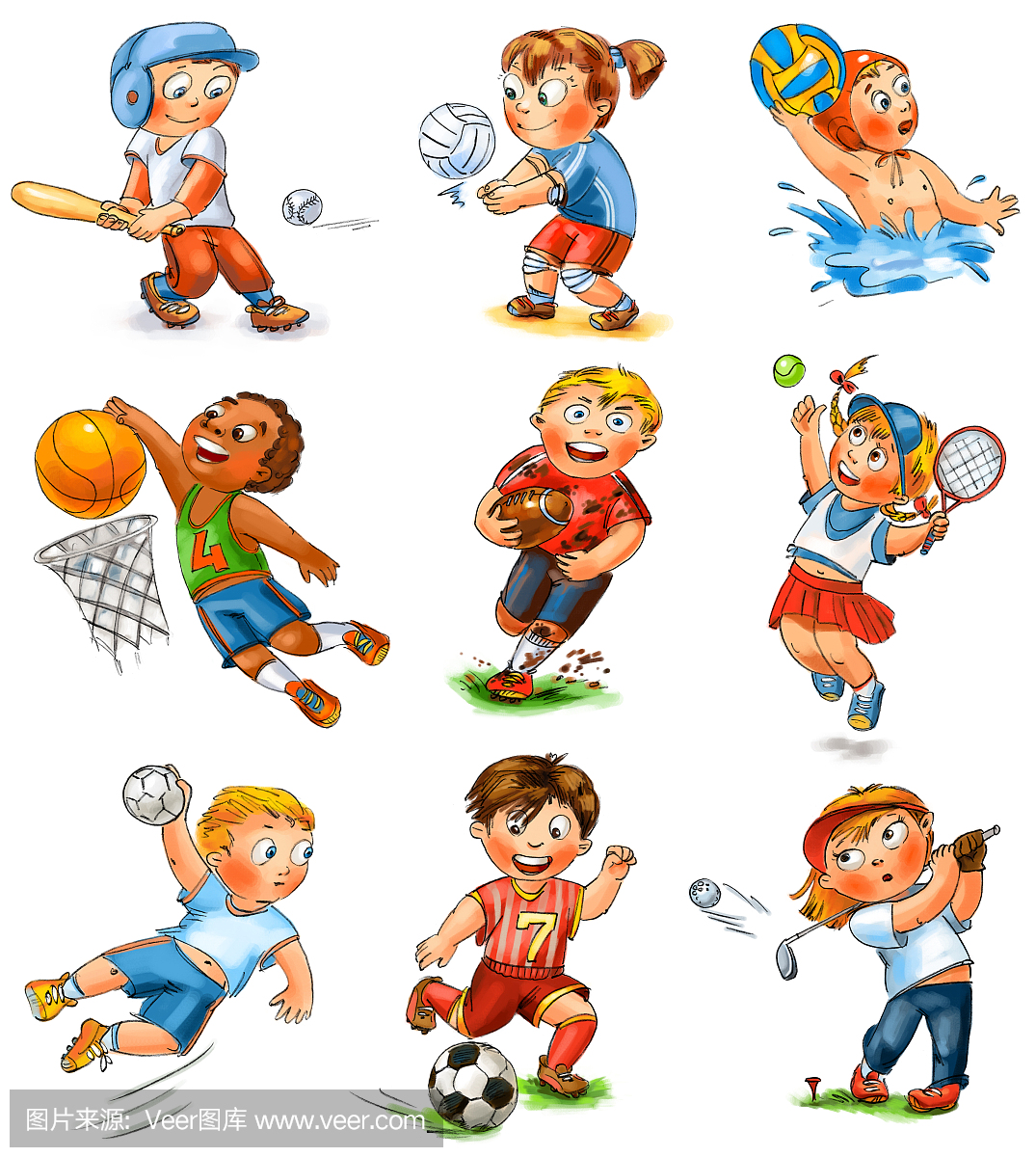 儿童参与体育运动