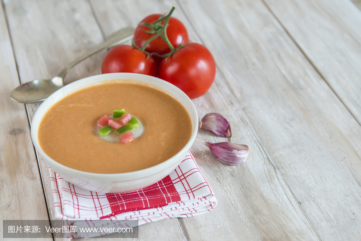 西班牙凉菜汤,酸辣冷汤,凉菜汤,水平画幅