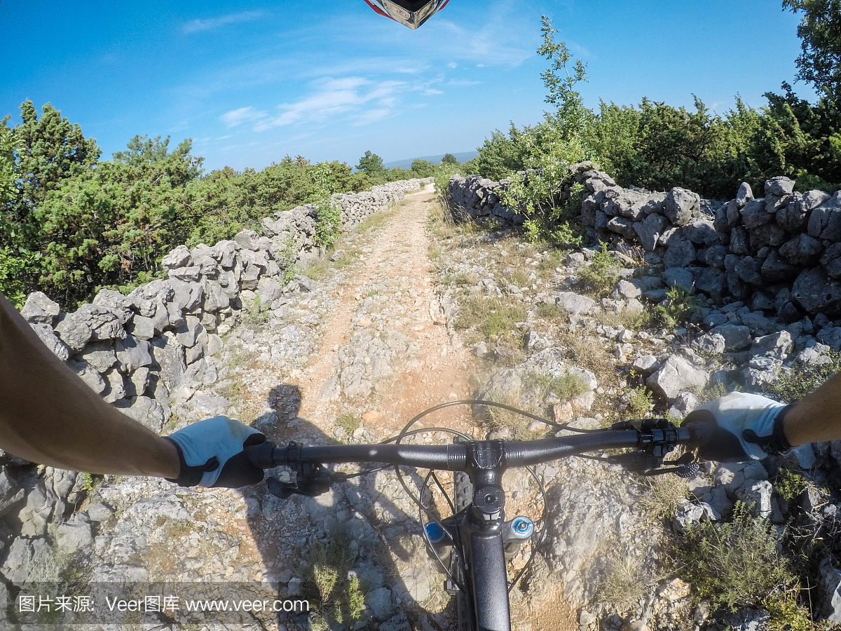 留白,水平画幅,自行车手套,夏天