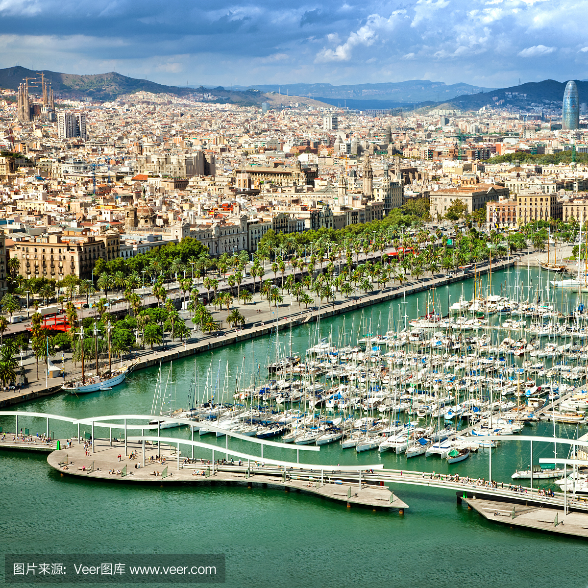 巴塞罗那港口,巴塞罗那港湾,水,休闲活动