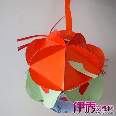 爱祖国的简单手工灯笼 彩色卡纸手工恒源祥时尚西装西裤灯笼