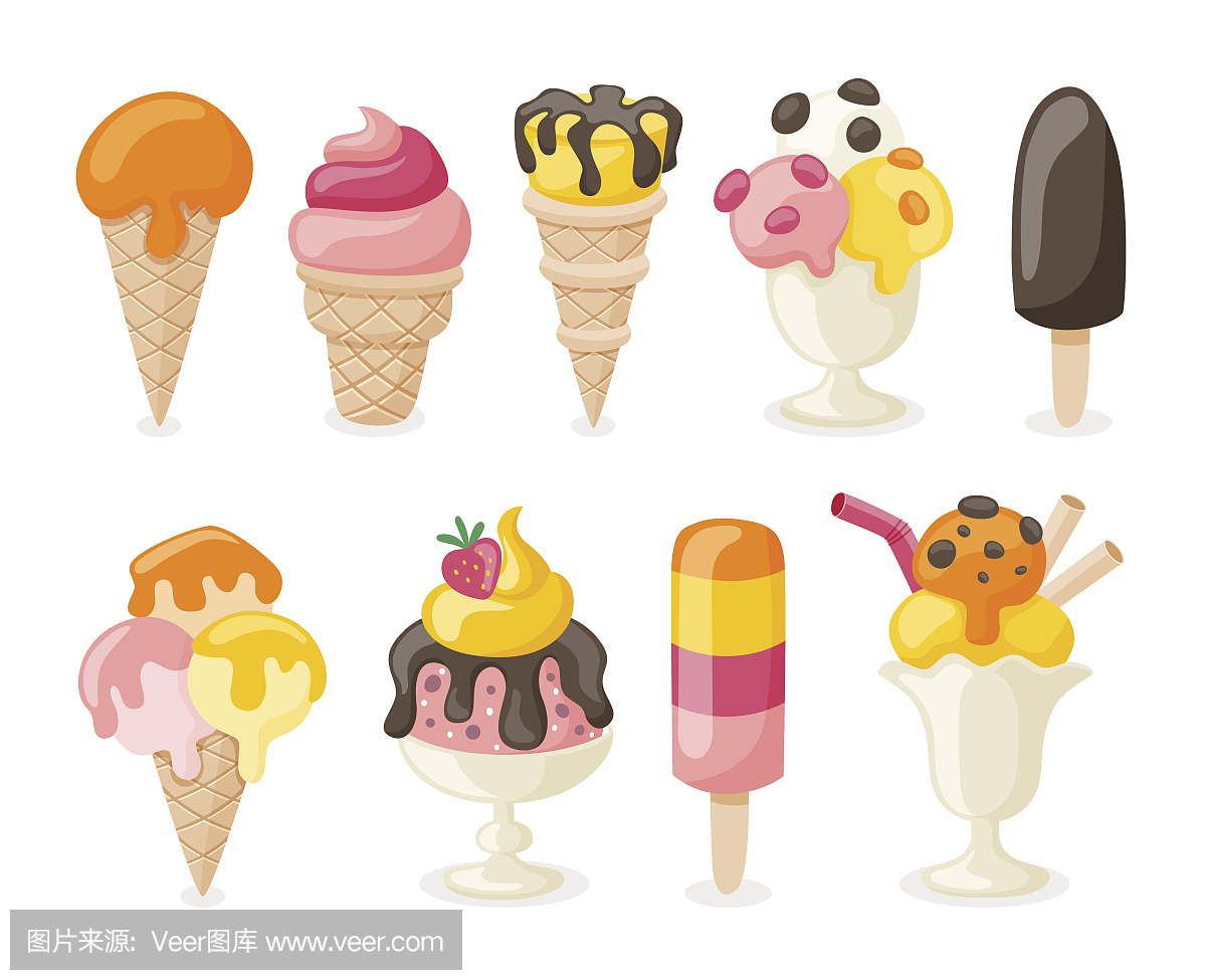 圣代,圣代冰淇淋,圣代冰激淋,冰激凌圣代