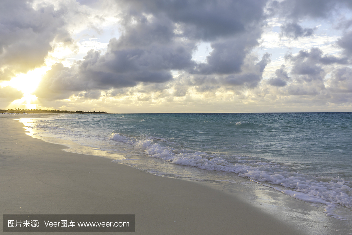 加勒比海,加勒比,绿松石色,青色