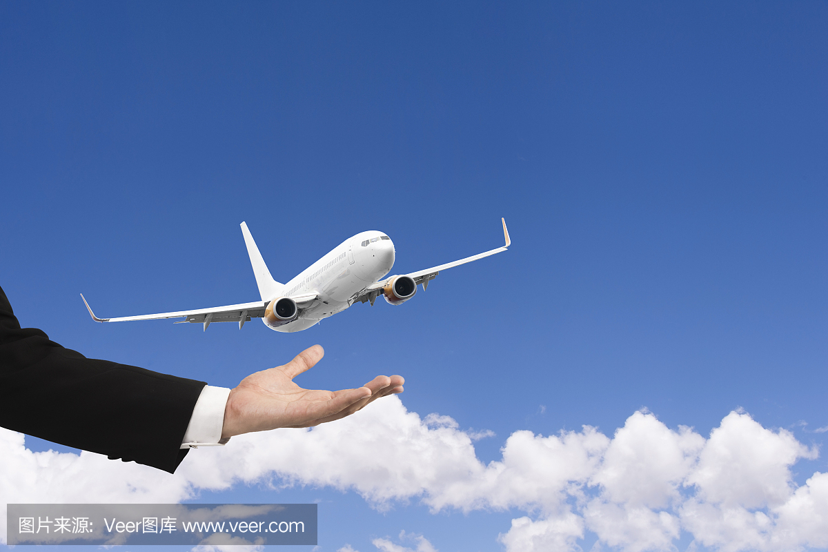乘飞机乘客的商务保险旅行受到最高安全专业人